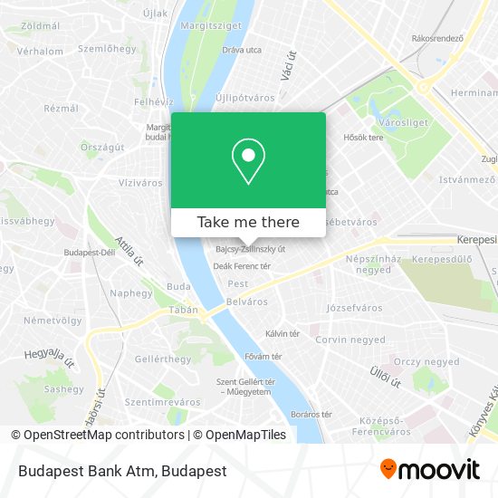 Budapest Bank Atm map