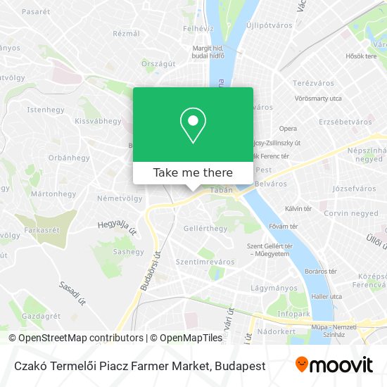 Czakó Termelői Piacz Farmer Market map