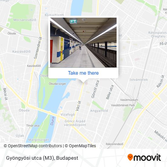 Gyöngyösi utca (M3) map