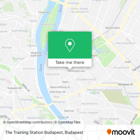 The Training Station Budapest map