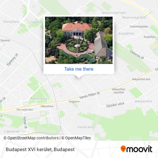 Budapest XVI kerület map