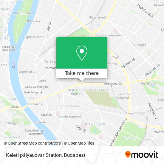 Keleti pályaudvar Station map