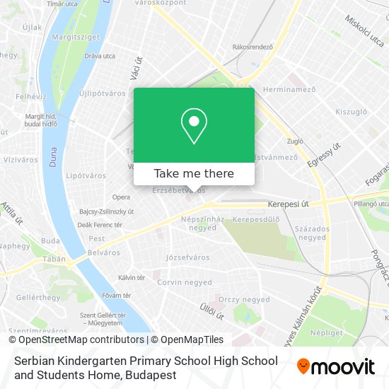 Serbian Kindergarten Primary School High School and Students Home map