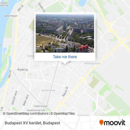 Budapest XV kerület map