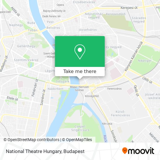 National Theatre Hungary map