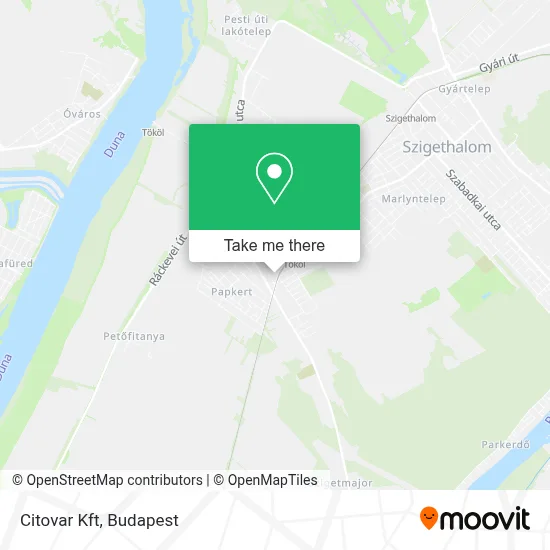 Citovar Kft map