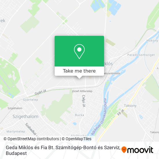 Geda Miklós és Fia Bt. Számítógép-Bontó és Szervíz map