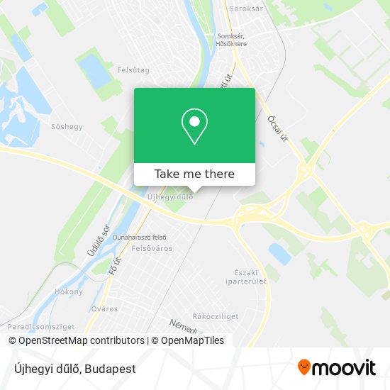 Újhegyi dűlő map