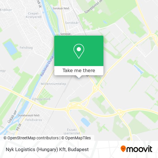 Nyk Logistics (Hungary) Kft map