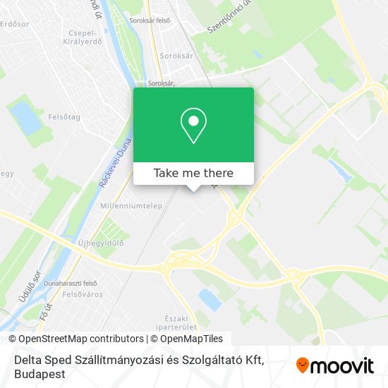 Delta Sped Szállítmányozási és Szolgáltató Kft map