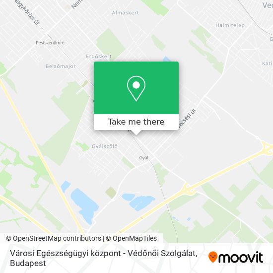 Városi Egészségügyi központ - Védőnői Szolgálat map