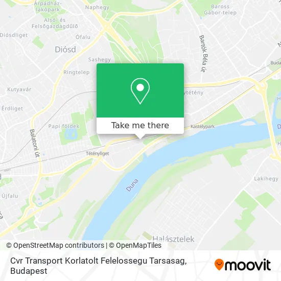 Cvr Transport Korlatolt Felelossegu Tarsasag map