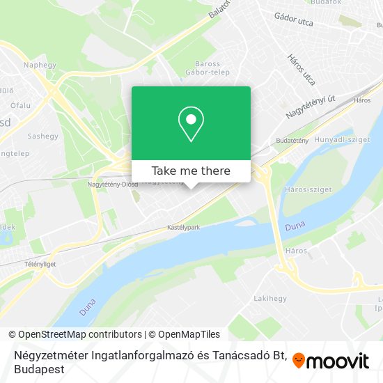 Négyzetméter Ingatlanforgalmazó és Tanácsadó Bt map