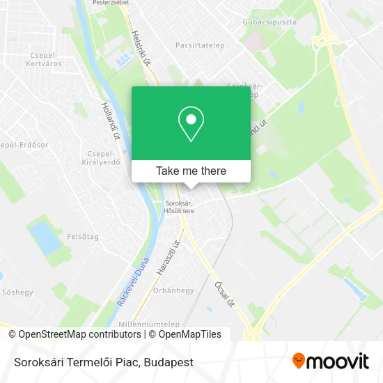 Soroksári Termelői Piac map