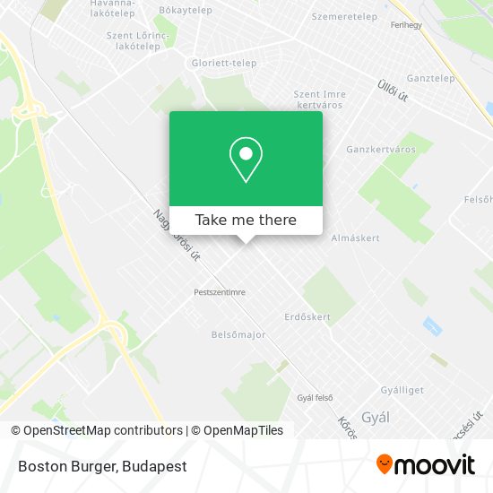 Boston Burger map