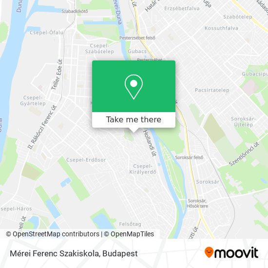 Mérei Ferenc Szakiskola map