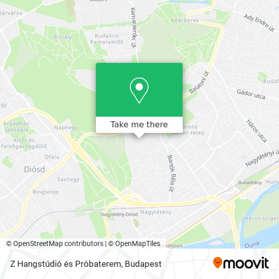 Z Hangstúdió és Próbaterem map