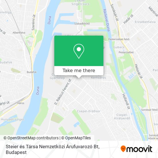 Steier és Társa Nemzetközi Árufuvarozó Bt map