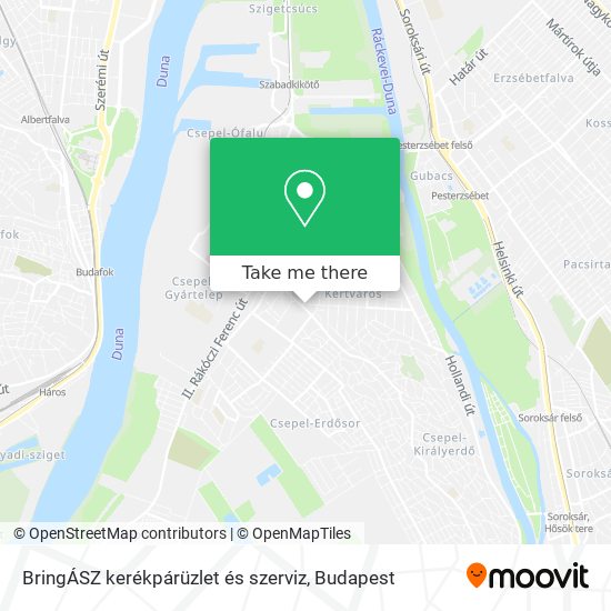 BringÁSZ kerékpárüzlet és szerviz map