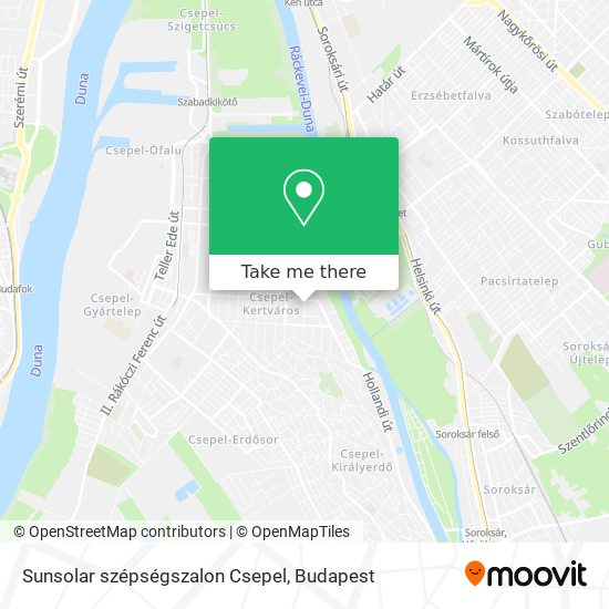 Sunsolar szépségszalon Csepel map