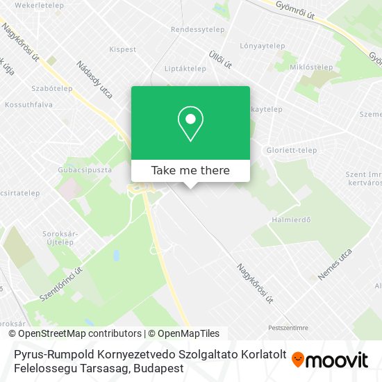 Pyrus-Rumpold Kornyezetvedo Szolgaltato Korlatolt Felelossegu Tarsasag map