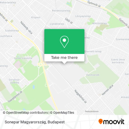 Sonepar Magyarország map