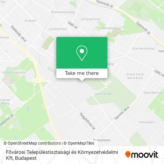 Fővárosi Településtisztasági és Környezetvédelmi Kft map
