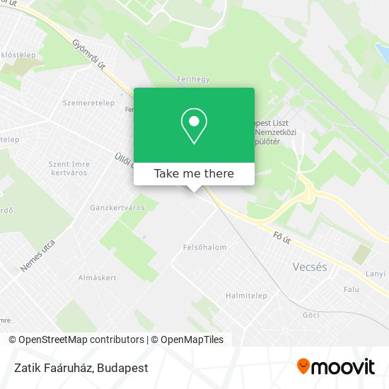 Zatik Faáruház map
