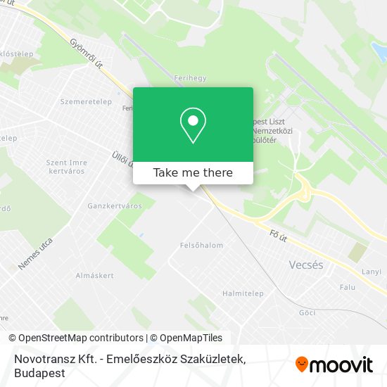 Novotransz Kft. - Emelőeszköz Szaküzletek map