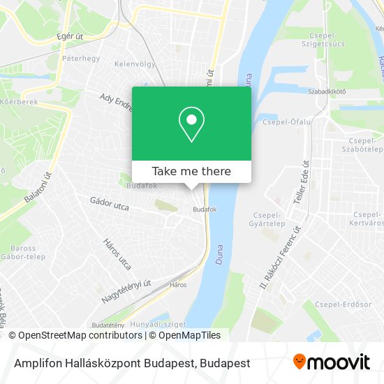 Amplifon Hallásközpont Budapest map