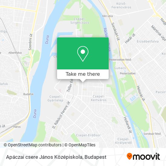 Apáczai csere János Középiskola map