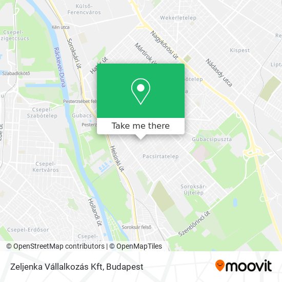 Zeljenka Vállalkozás Kft map