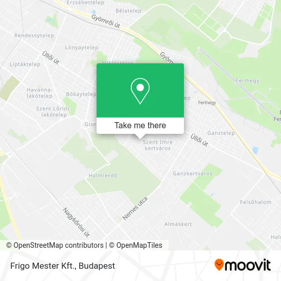 Frigo Mester Kft. map