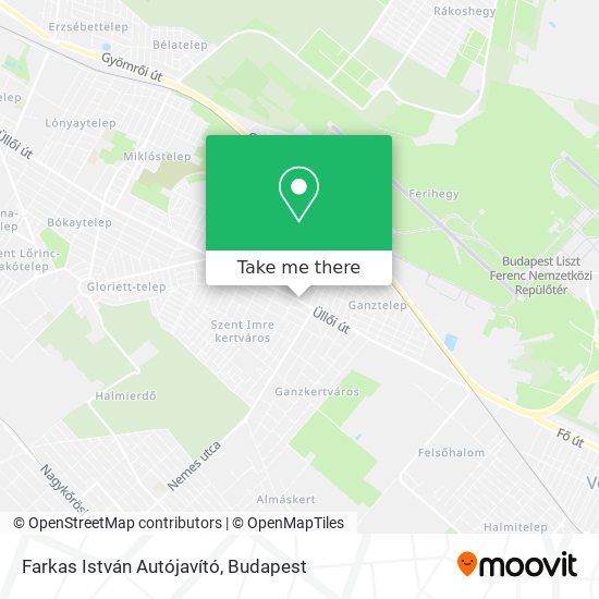 Farkas István Autójavító map