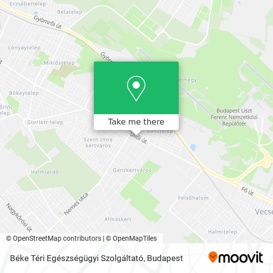 Béke Téri Egészségügyi Szolgáltató map