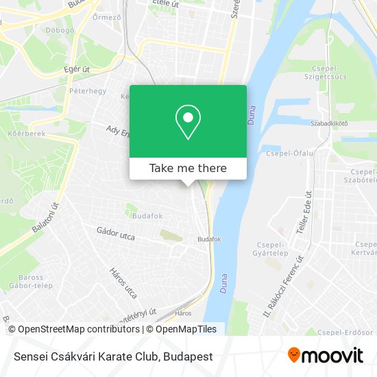 Sensei Csákvári Karate Club map