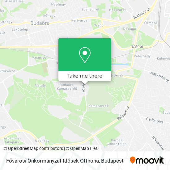 Fővárosi Önkormányzat Idősek Otthona map