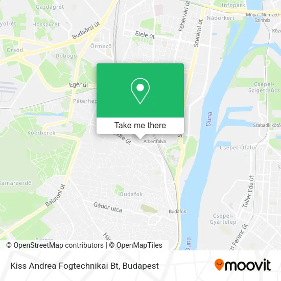 Kiss Andrea Fogtechnikai Bt map