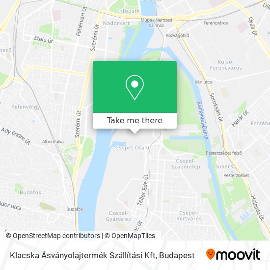 Klacska Ásványolajtermék Szállítási Kft map