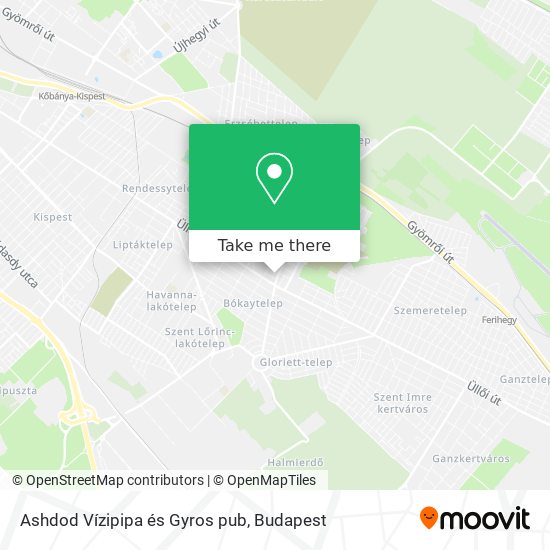 Ashdod Vízipipa és Gyros pub map