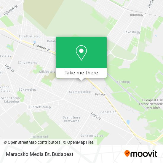 Maracsko Media Bt map