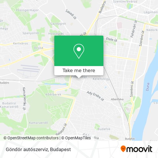 Göndör autószerviz map