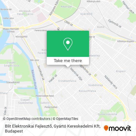 Blit Elektronikai Fejlesztő, Gyártó Kereskedelmi Kft map