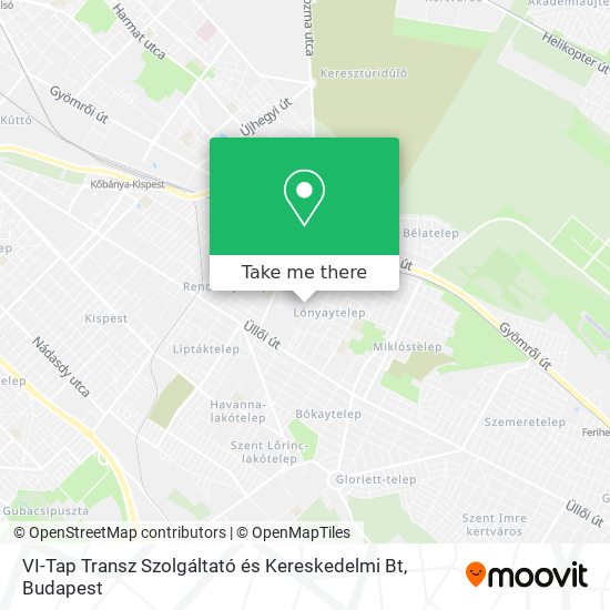 VI-Tap Transz Szolgáltató és Kereskedelmi Bt map