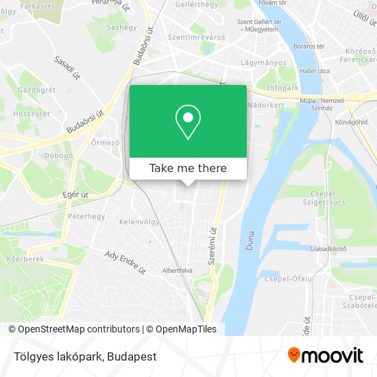 Tölgyes lakópark map