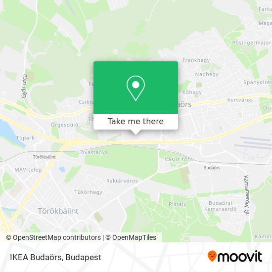 IKEA Budaörs map