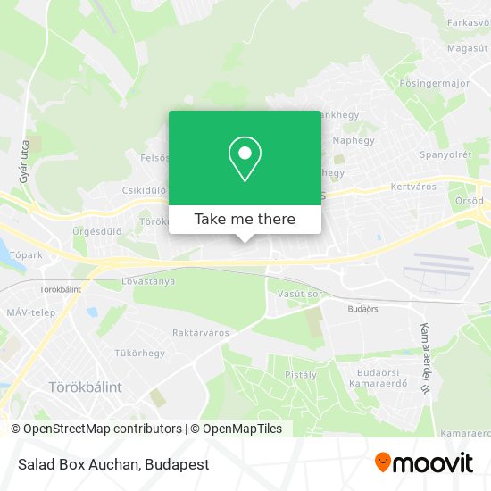 Salad Box Auchan map
