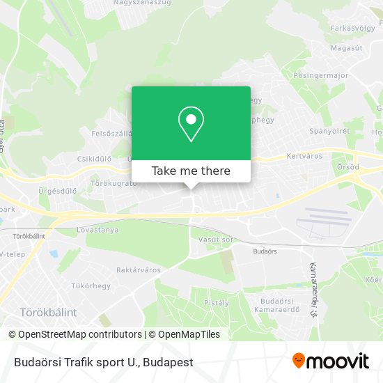 Budaörsi Trafik sport U. map