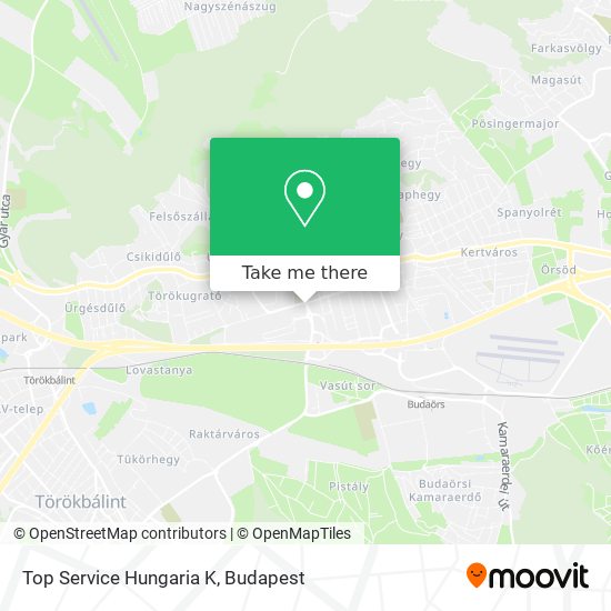 Top Service Hungaria K map