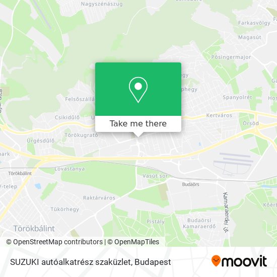 SUZUKI autóalkatrész szaküzlet map